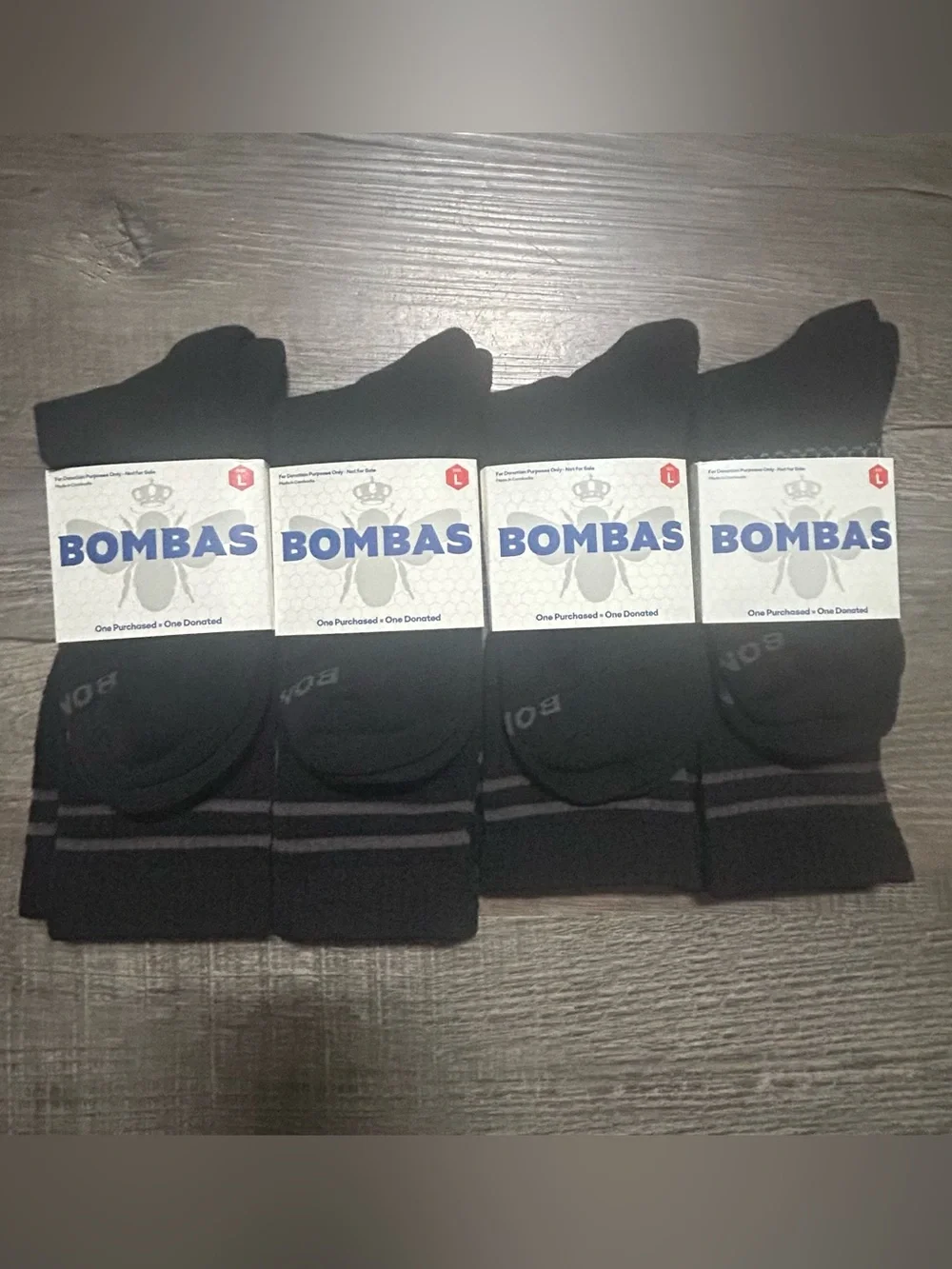 Bombas Men's Black Socks - 4 Pack